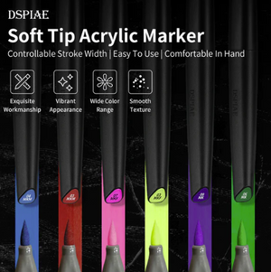 DSPIAE MK-10 Water-Based Soft Head Marker Pink – immagine 2