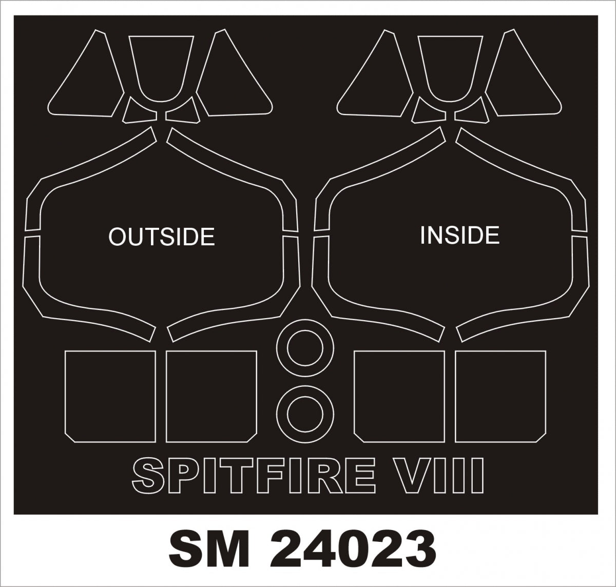 Montex SM24023 SPITFIRE VIII for AIRFIX 1/24