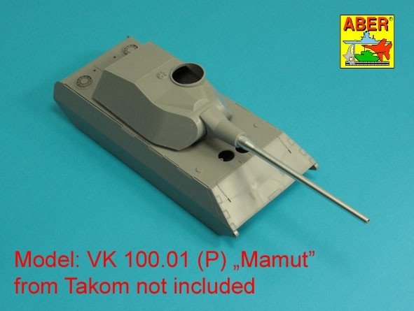 Aber 35L-327 Barrel 128mm PaK 44 L/55 for Vk 100.01(P) MAMMUT / Lufa 128mm PaK 44 L/55 do Vk 100.01(P) MAMMUT 1/35 – imagen 6