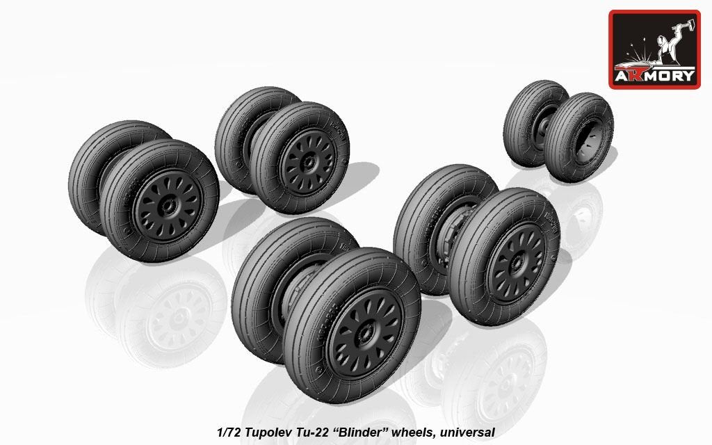 Armory Models AW72043 Tupolev Tu-22 Blinder wheels 1/72 – image 6