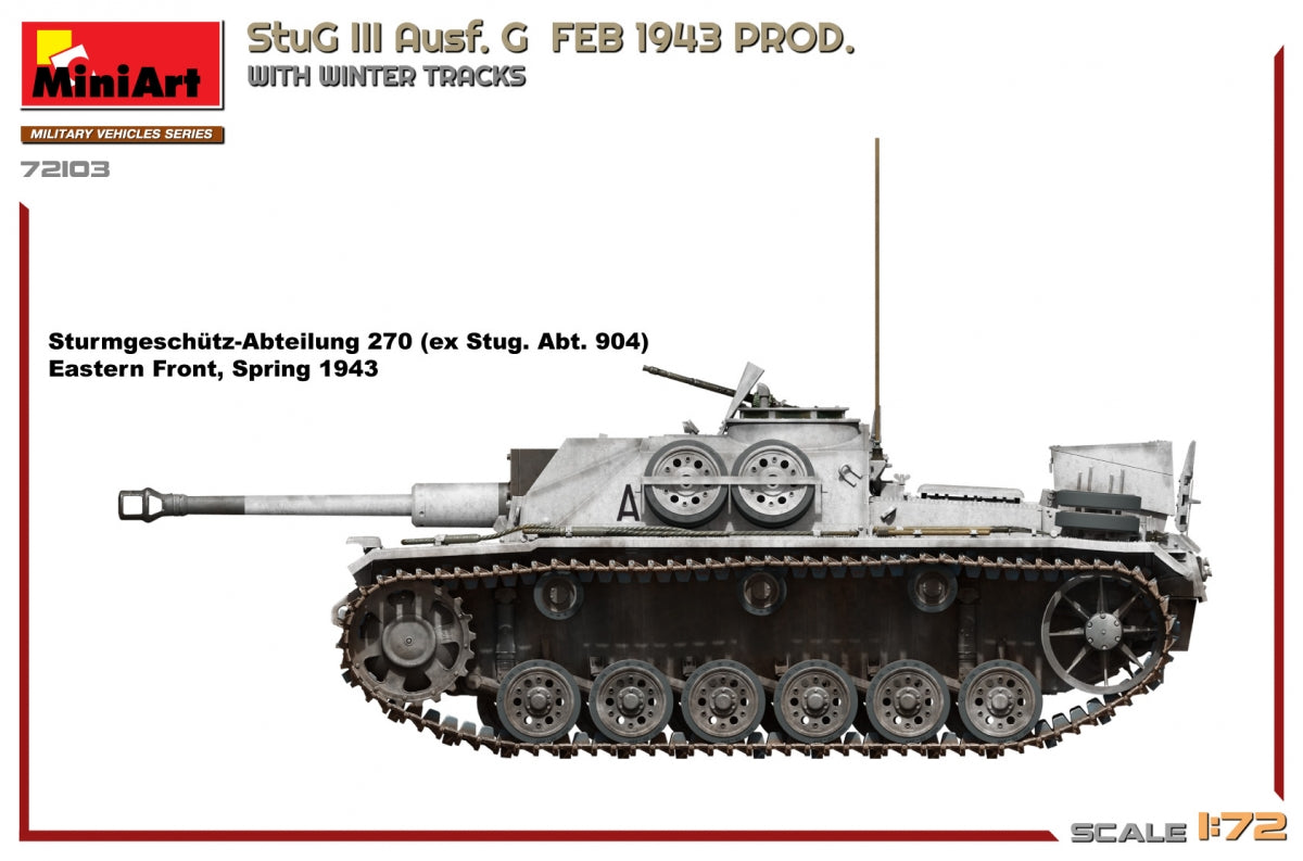 MiniArt 72103 StuG III Ausf. G FEB 1943 PROD. WITH WINTER TRACKS 1/72 – Bild 5