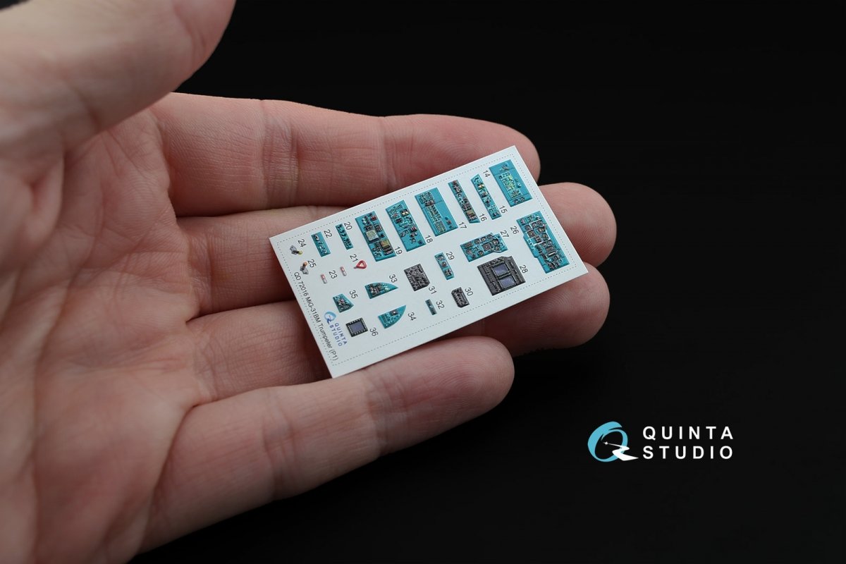 Quinta Studio QD72016 MiG-31BM 3D-Printed &amp;amp; coloured Interior on decal paper (for Trumpeter kit) 1/72 – zdjęcie 3
