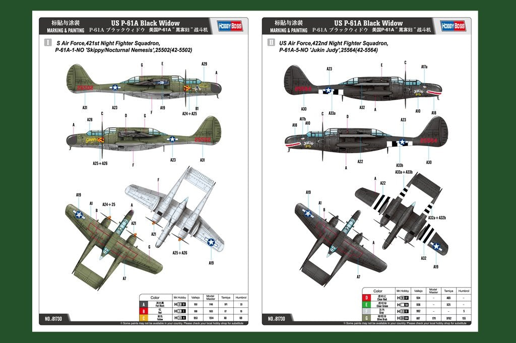 Hobby Boss 81730 P-61A Black Widow 1/48 – Bild 4