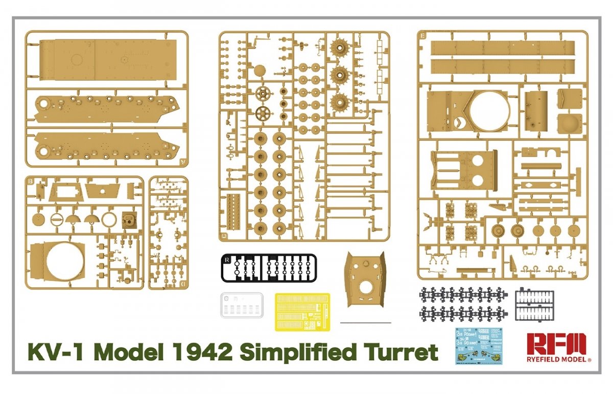 Rye Field Model 5041 KV-1 Model 1942 Simplified Turret 1/35 – Bild 2
