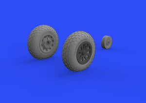 Eduard 648503 P-51D wheels oval tread 1/48 EDUARD – immagine 2