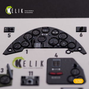 KELIK K32018 OS2U Kingfisher - Interior 3D Decal for Kitty Hawk/Zimi models kit 1/32 – immagine 5