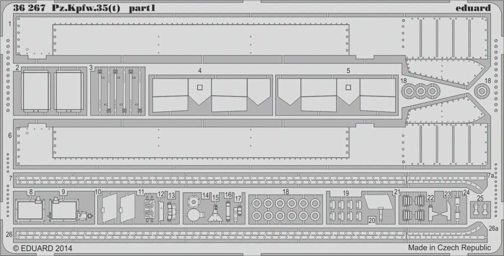 Eduard 36267 Pz. Kpfw.35(t) 1/35 Academy 1/35 – immagine 2