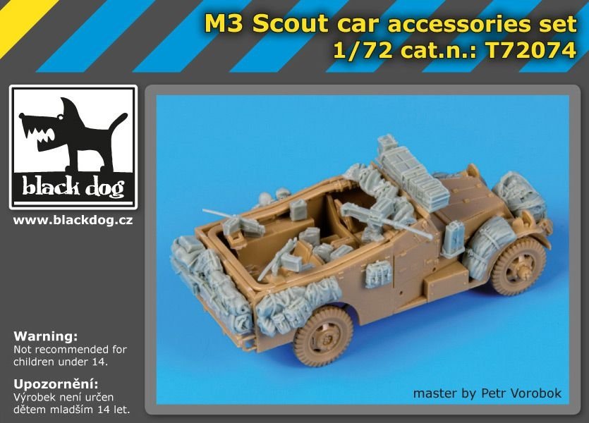 Black Dog T72074 M 3 Scout car accessories set for Italeri 1/72 – zdjęcie 2