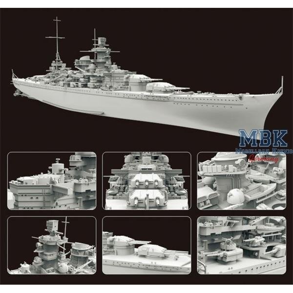 Maquette FlyHawk FH1148S Cuirassé allemand Scharnhorst 1943 Édition Deluxe 1/700 – image 4