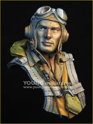Young Miniatures YM1890 The Battle of Midway US Navy Pilot 1942 1/10 – Bild 2