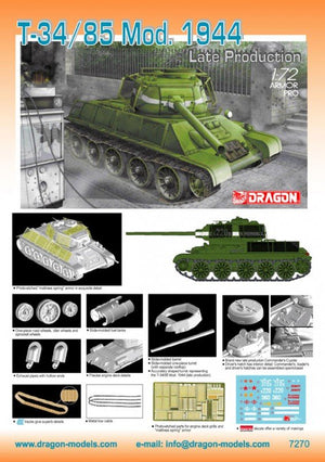 Dragon 7270 T-34/85 ,mod.1944 late 1/72 – Bild 2
