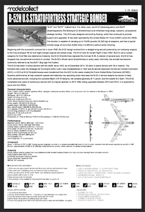 Modelcollect UA72200 B-52H US Stratofortress Bombardier stratégique 1/72 – image 26