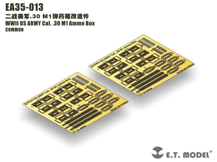 ET Model EA35-013 WWII US ARMY Cal. .30 M1 Ammo Box 1/35