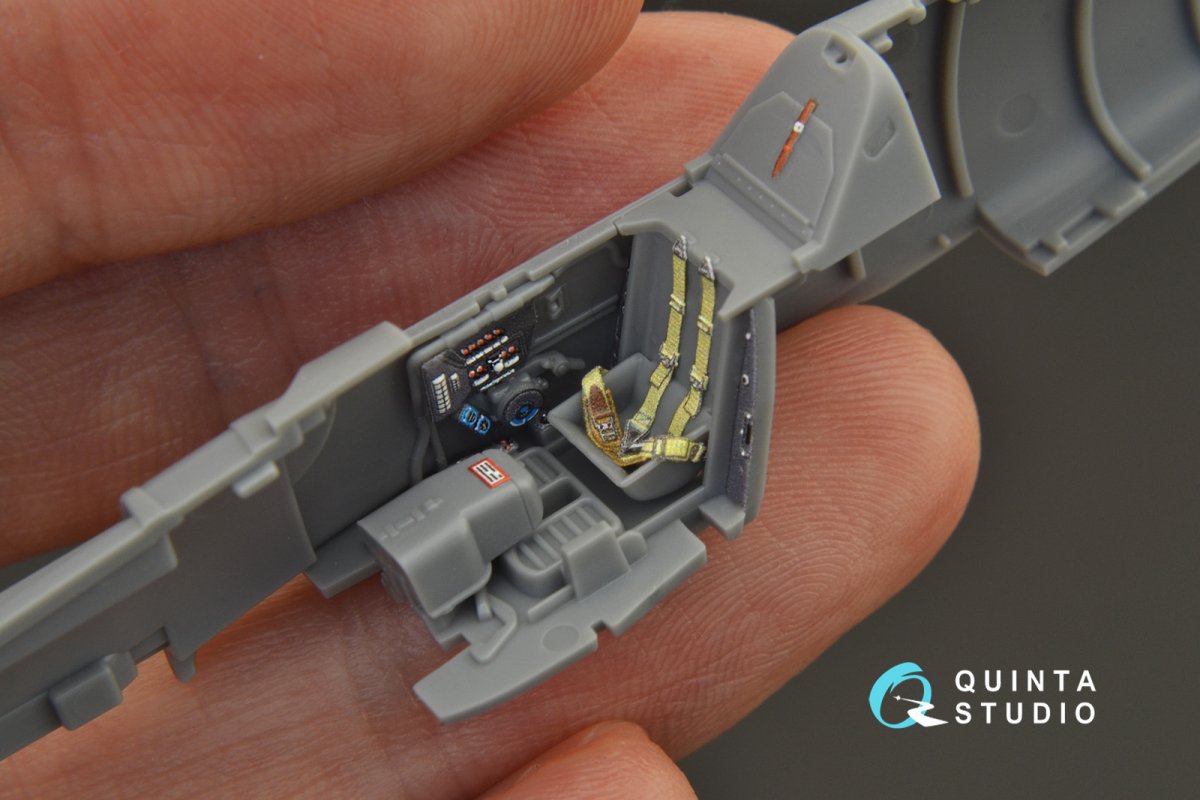 Quinta Studio QD72037 Bf 109 G-6 3D-Printed &amp;amp; coloured Interior on decal paper (Tamiya) 1/72 – Bild 11