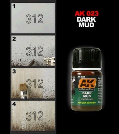 AK Interactive AK023 Dark Mud Effect 35ml – image 2