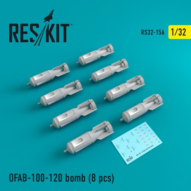 RESKIT RS32-0156 OFAB-100-120 bombes (8 pièces) 1/32