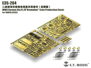 ET Model E35-264 WWII German Stu.Pz.IV&amp;quot;Brummbar&amp;quot;（Late Production) Basic Tamiya 35353 1/35