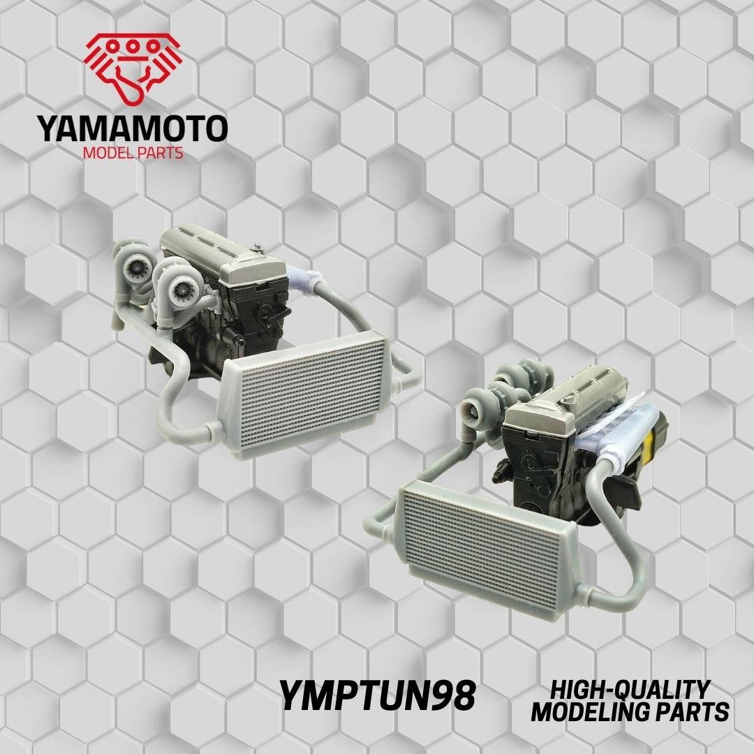 Yamamoto YMPTUN98 2JZ Twin Turbo Kit for Tamiya 24123 1/24 – Bild 4