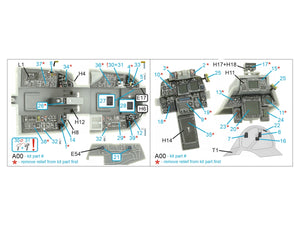 Quinta Studio QDS-48405 F-14D 3D-Printed &amp;amp; coloured Interior on decal paper (Hobby Boss) (Small version) 1/48 – imagen 2