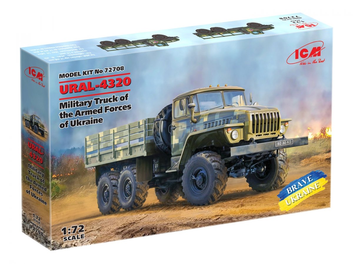 ICM 72708 URAL-4320 Military Truck of the Armed Forces of Ukraine 1/72 – imagen 2