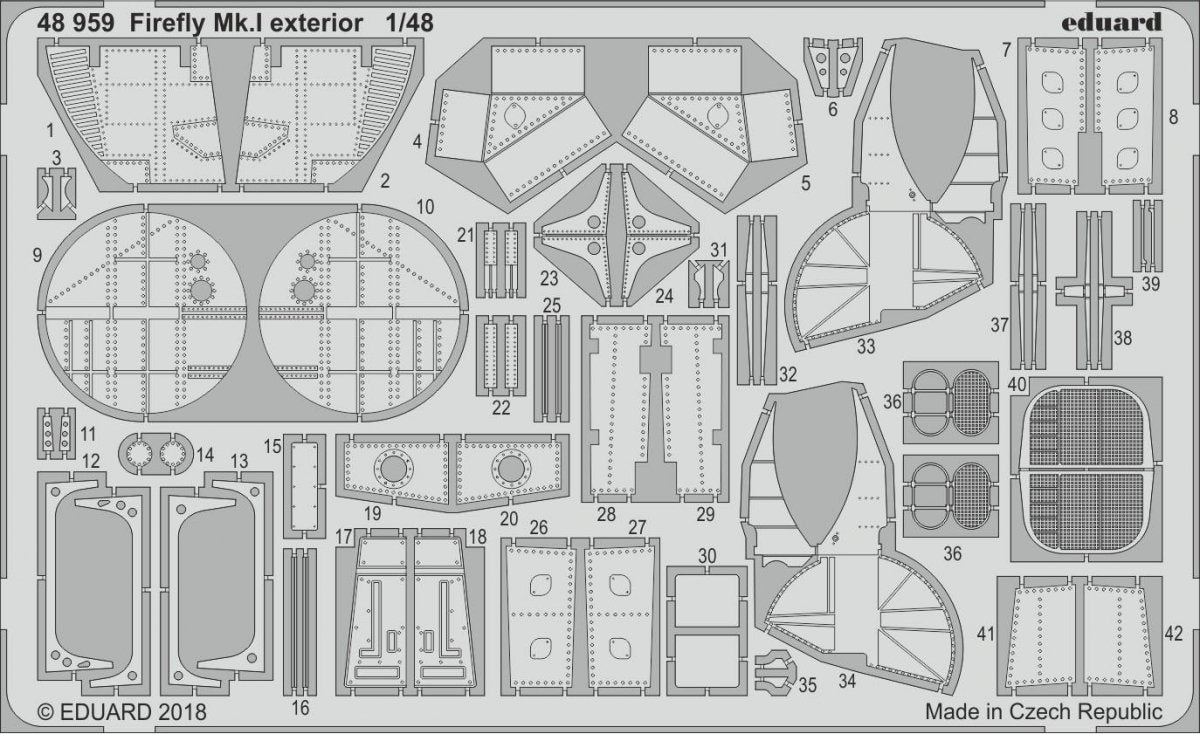 Eduard 48959 Firefly Mk. And exterior TRUMPETER 1/48