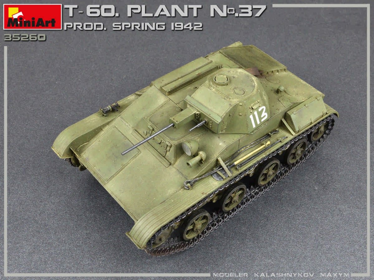 MiniArt 35260 T-60 PLANT N.37, SVERDLOVSK PROD. SPRING 1942. INTERIOR KIT 1/35 – zdjęcie 4