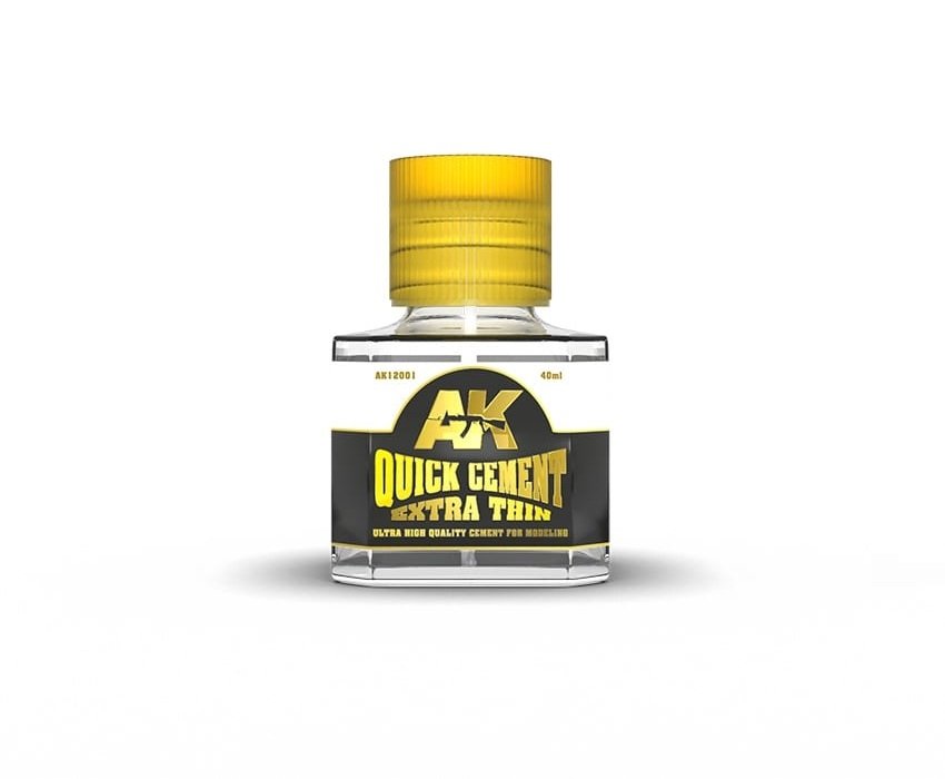 AK Interactive AK12001 QUICK CEMENT EXTRA THIN 40 ml