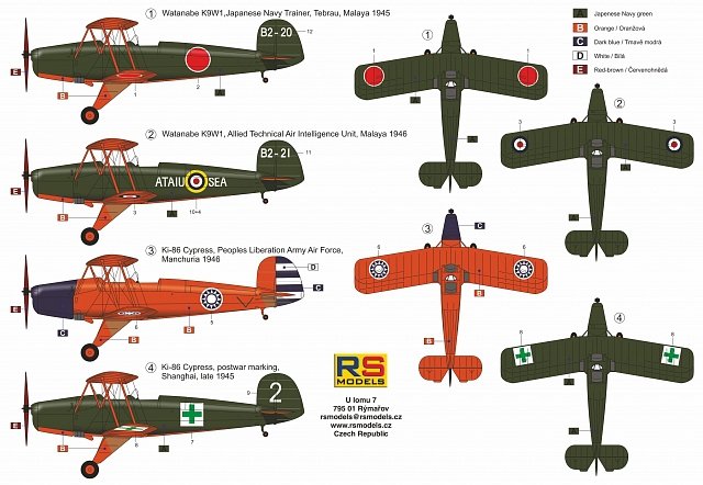 RS Models 92226 Ki-86/K9W1 Japanese Type 4 Primary Trainer 1/72 – Bild 2