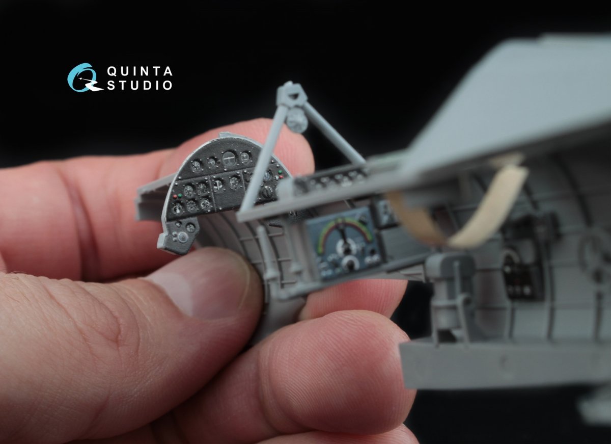 Intérieur imprimé en 3D et coloré sur papier décalcomanie Quinta Studio QD48017 Su-2 (pour maquettes Zvezda) 1/48 – image 6