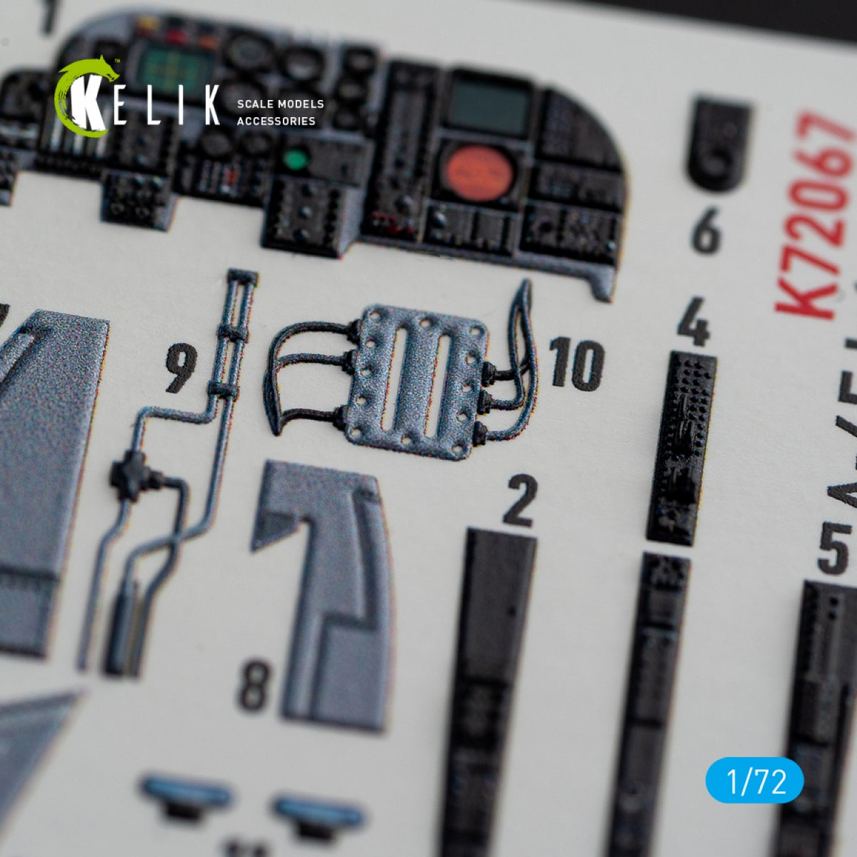 KELIK K72067 A-6E INTRUS INTERIEUR AUTOCOLLANTS 3D POUR KIT ITALERI 1/72 – image 5