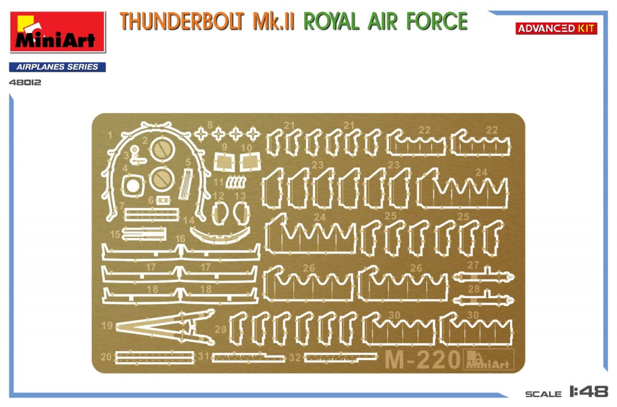 MiniArt 48012 THUNDERBOLT Mk.II. ROYAL AIR FORCE. ADVANCED KIT 1/48 – Bild 4