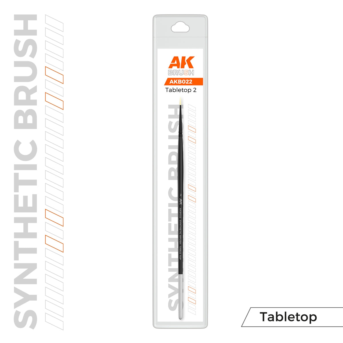AK Interactive AKB022 AK SYNTHETIC TABLETOP BRUSH – 2 – immagine 2