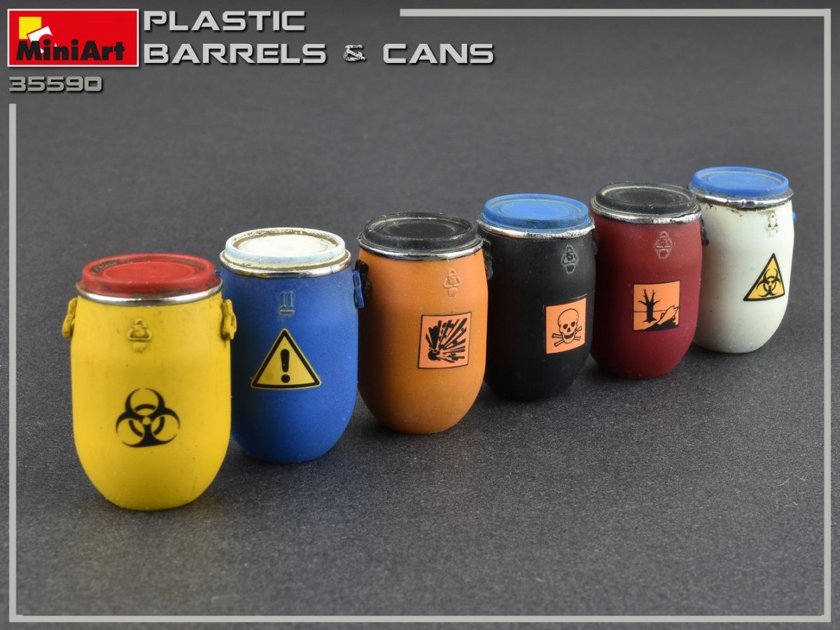 MiniArt 35590 Plastic Barrels &amp;amp; Cans 1/35 – imagen 8