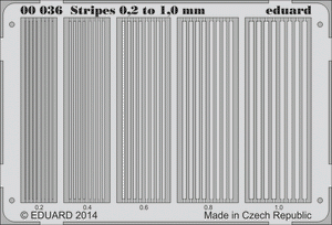 Eduard 00036 Stripes 0.2 to 1 mm