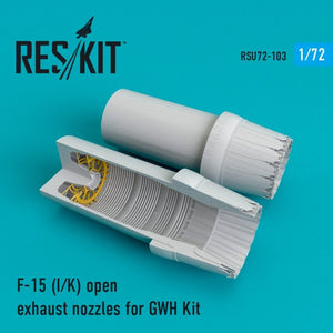RESKIT RSU72-0103 F-15 I tuyères d&amp;#39;échappement ouvertes pour Great Wall Hobby 1/72