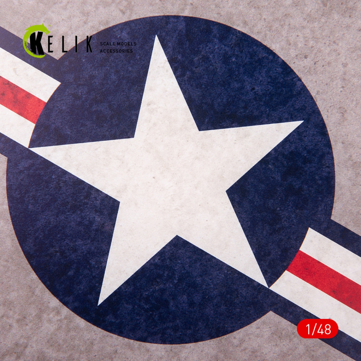 KELIK KS48027 US Roundel - Acrylic 3 mm (240 x 240 mm) (190g) 1/48 – zdjęcie 2