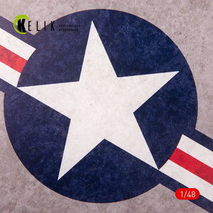 KELIK KS48027 US Roundel - Acrylic 3 mm (240 x 240 mm) (190g) 1/48 – zdjęcie 2