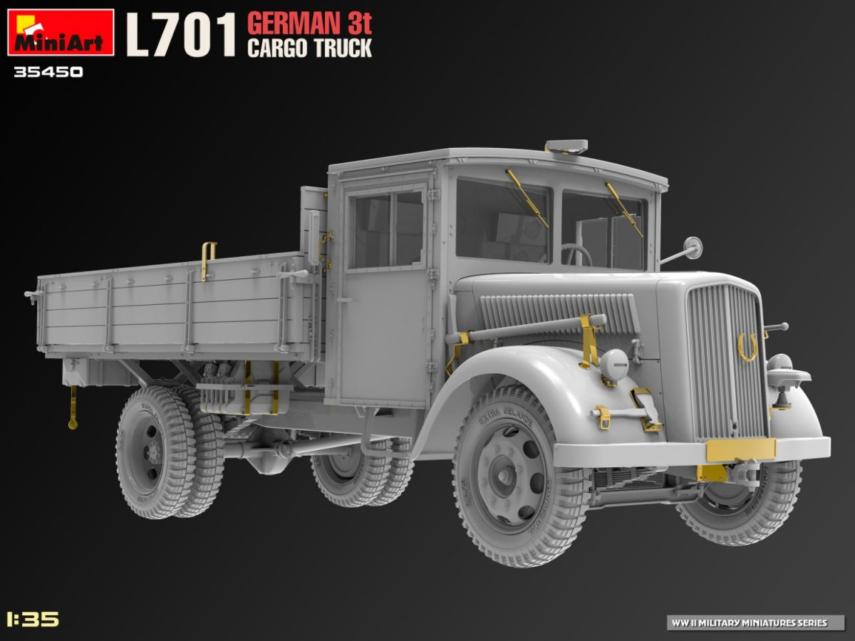 Miniart 35450 L701 GERMAN 3T CARGO TRUCK 1/35 – image 6