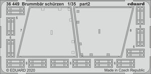 Eduard 36449 Brummbär schurzen 1/35 ACADEMY – immagine 2