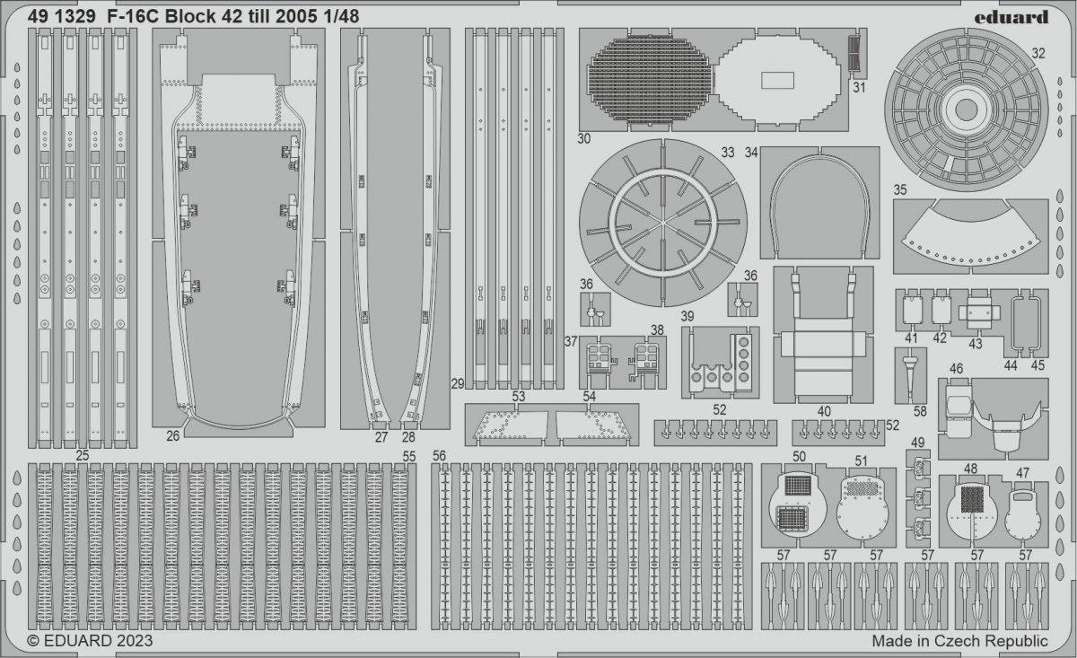 Eduard BIG49365 F-16C Block 42 till 2005 KINETIC MODEL 1/48 – immagine 4
