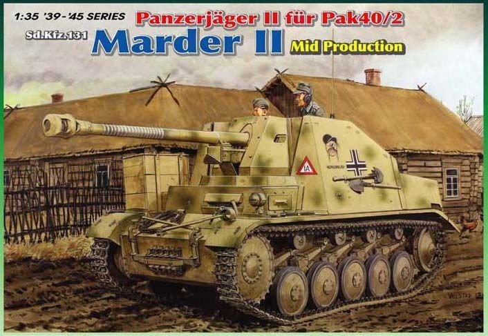 Dragon 6423 Panzerjager II fourrure Pak 40/2, Sd.Kfz.131 Marder II Mid Production (1/35)