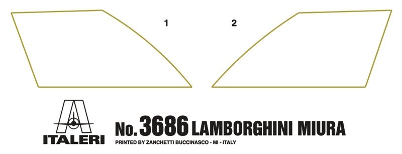 Italeri 3686 LAMBORGHINI MIURA 1/24 – image 3