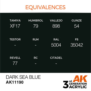 AK Interactive AK11190 DARK SEA BLUE – STANDARD 17ml – Bild 3