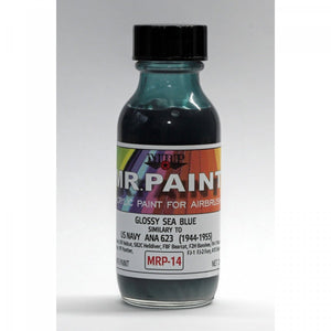 MR. Paint MRP-014 Glossy Sea Blue ANA 623 ANA606 US NAVY 1942-55 30ml – Bild 2