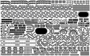 Pontos 37025FN IJN Musashi 1944 Detail up set Advanced Hinoki Tone Deck 1/350 – Bild 17