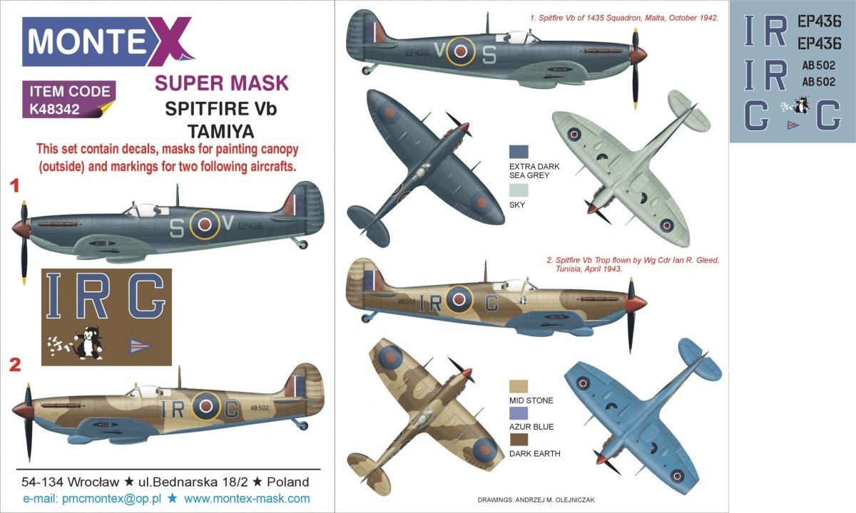 Montex K48342 Spitfire VB 1/48 