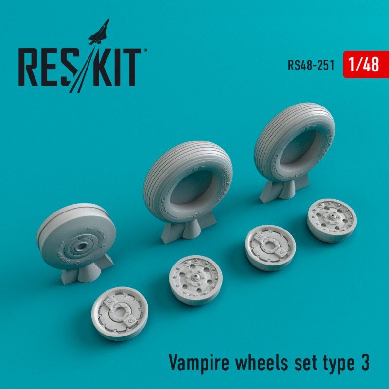 RESKIT RS48-0251 Vampire wheels set type 3 1/48