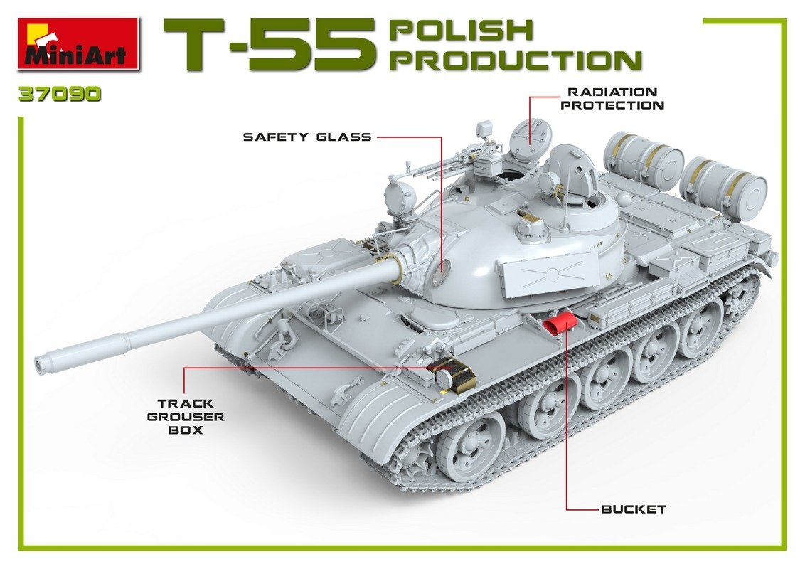 MiniArt 37090 T-55A POLISH PRODUCTION 1/35 – Bild 2