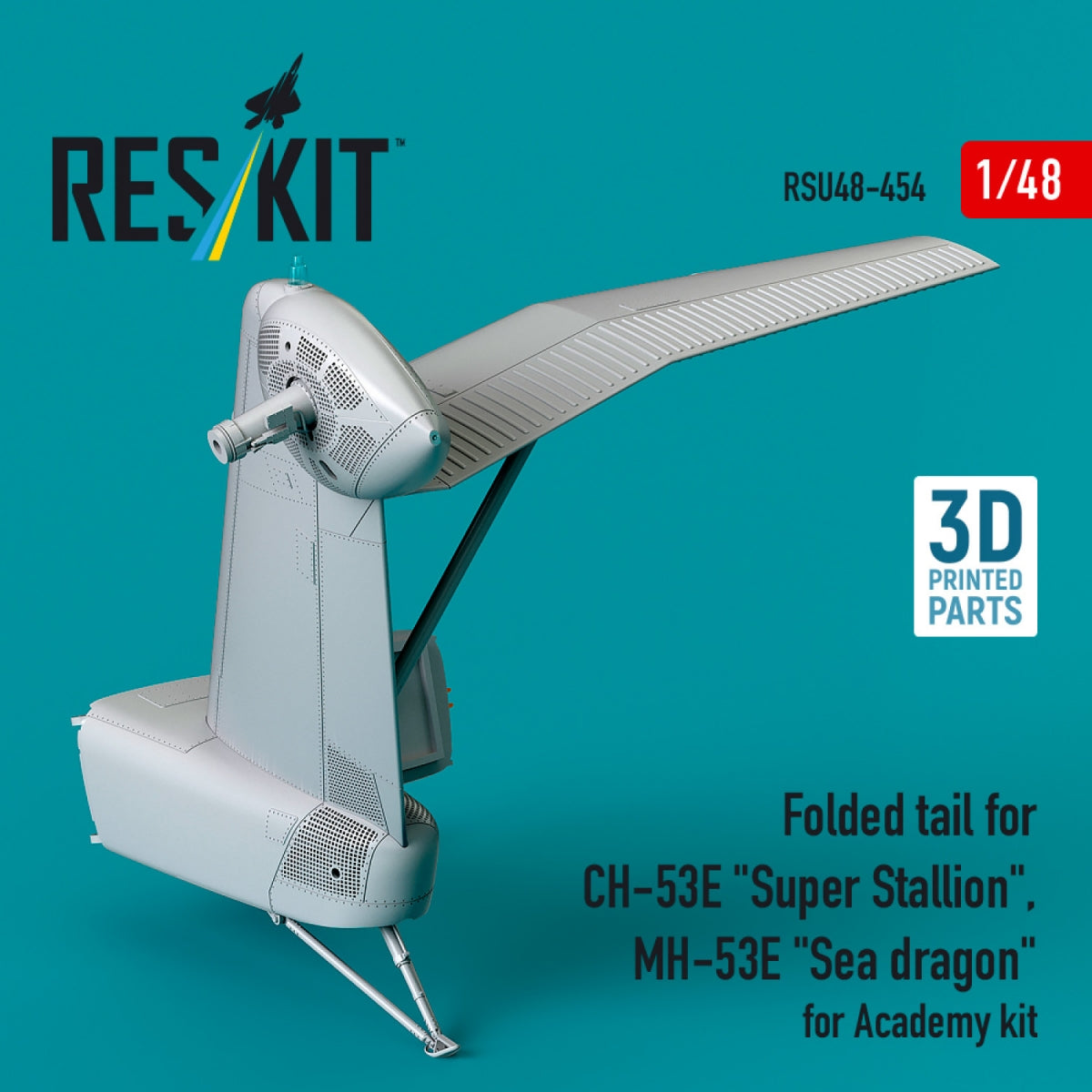 RESKIT RSU48-0454 Folded tail for CH-53E &amp;quot;Super Stallion&amp;quot;, MH-53E &amp;quot;Sea dragon&amp;quot; for Academy kit (3D printed) 1/48 – Bild 3