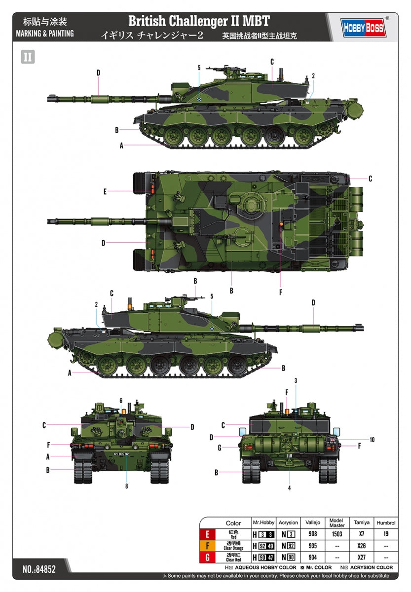 Hobby Boss 84852 Challenger II British MBT 1/48 – image 5